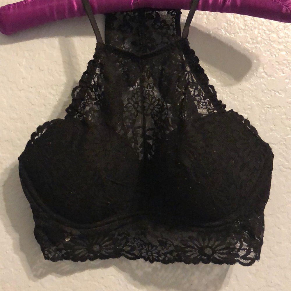 lace halter push up bra!